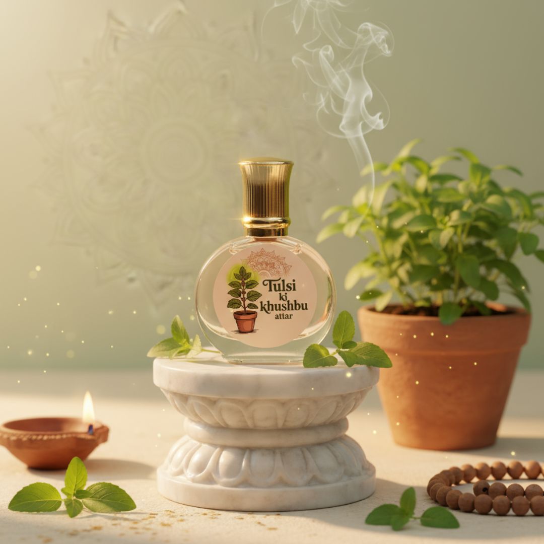 TULSI KI KHUSHBU ATTAR (PURE FOR PUJA)