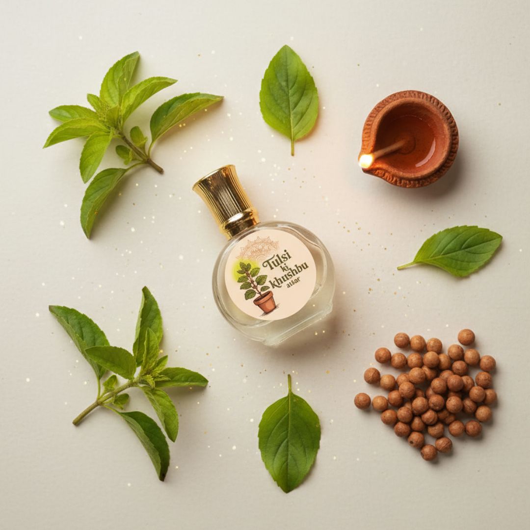 TULSI KI KHUSHBU ATTAR (PURE FOR PUJA)